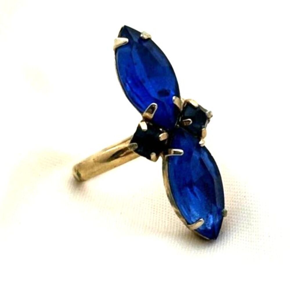 Vintage Blue Stone Ring Adjustable